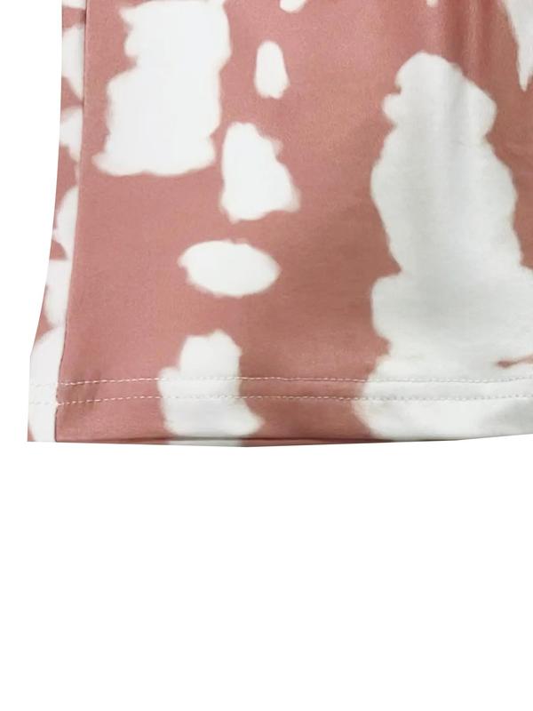 Plus Size Tie Dye Print Backless Cami Jumpsuit, Boho Sleeveless Spaghetti Strap Wide Leg Jumpsuit for Beach Vacation Holiday, Women's Plus Clothing for Summer 4