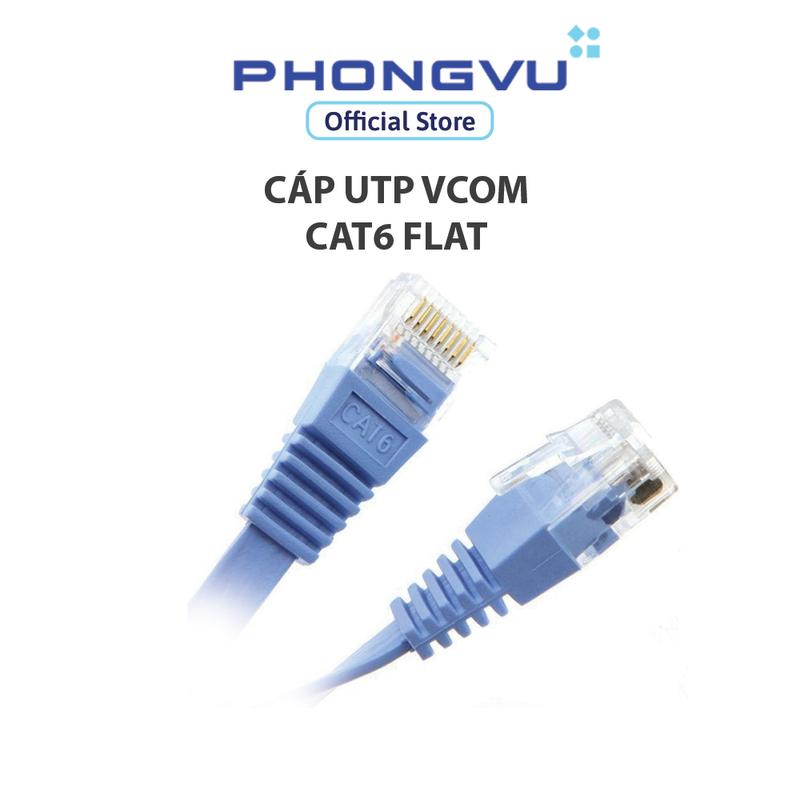 Cáp UTP Vcom Cat6 flat (10m) - Bảo hành 1 tháng - TikTok Shop Vietnam