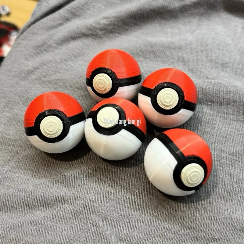 Poke Ball | in 3D Đồ chơi Móc khoá | Toy P11 | Số lượng 01 Mô hình | Thiện đang làm gì 4