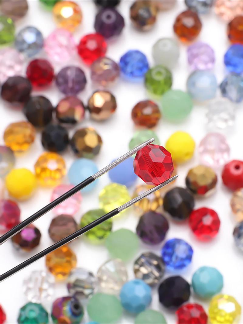 Product Introduction of Colorful Round Glass Beads, Mixed Color Beads for Jewelry Making, DIY Accessories, Colorful Crystal Beads 2