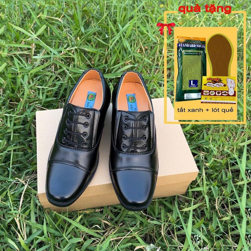 Giày Da Nam GT01 Giày Lười Nam Tặng 1 đôi tất và 1 đôi lót giày