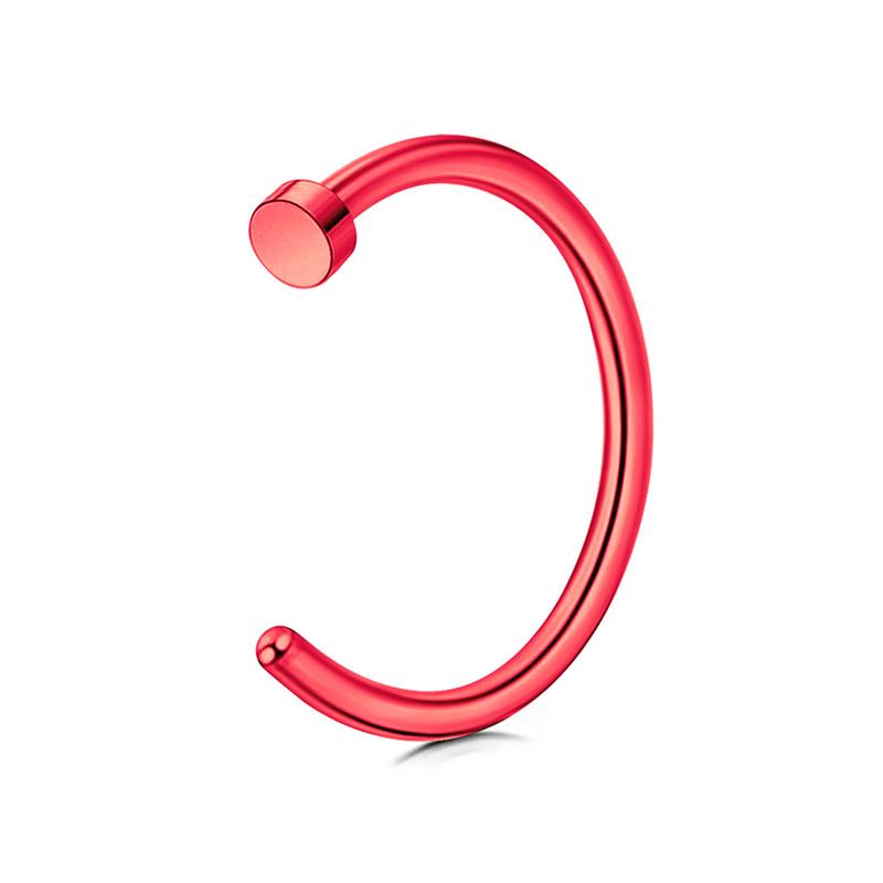 Product Introduction of Stainless Steel Personality No-Punch Lip Ring C-Shaped Non-Piercing Fake Lip Stud Unisex Nose Ring Ear Clip Lip Clip Piercing Jewelry 13