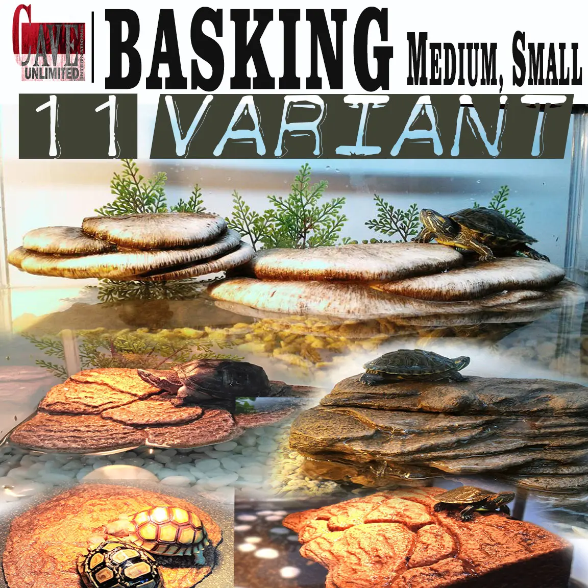 11 VARIAN BASKING MEDIUM TEMPAT JEMUR SANTAI BERLINDUNG KURA KURA RES BRAZIL AMBON RAZOR TORTOISE TORTO SULCATA SULKATA ALDABRA INDIAN STAR PARDALIS KADAL BEARDED DRAGON GECKO