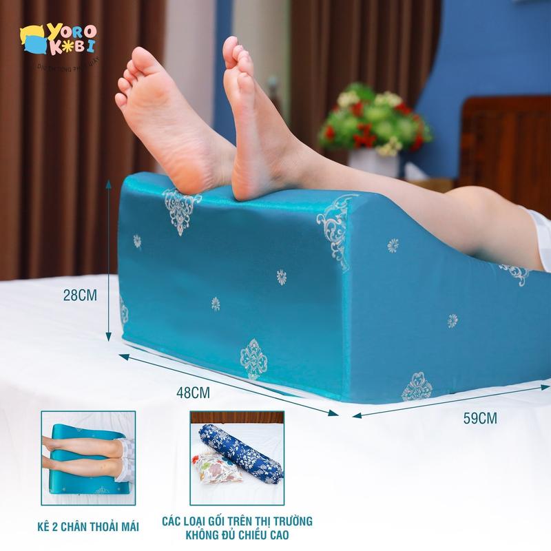 Gối kê chân chống giãn tĩnh mạch yorokobi - Kích thước 58cm*48cm*28cm - Hàng thương hiệu