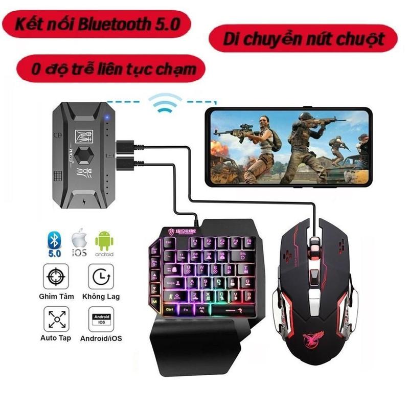 Bộ chuyển đổi chơi game Meiying M1 Pro + kết hợp bàn phím và chuột kết nối điện thoại di động - LAMJAD STORE