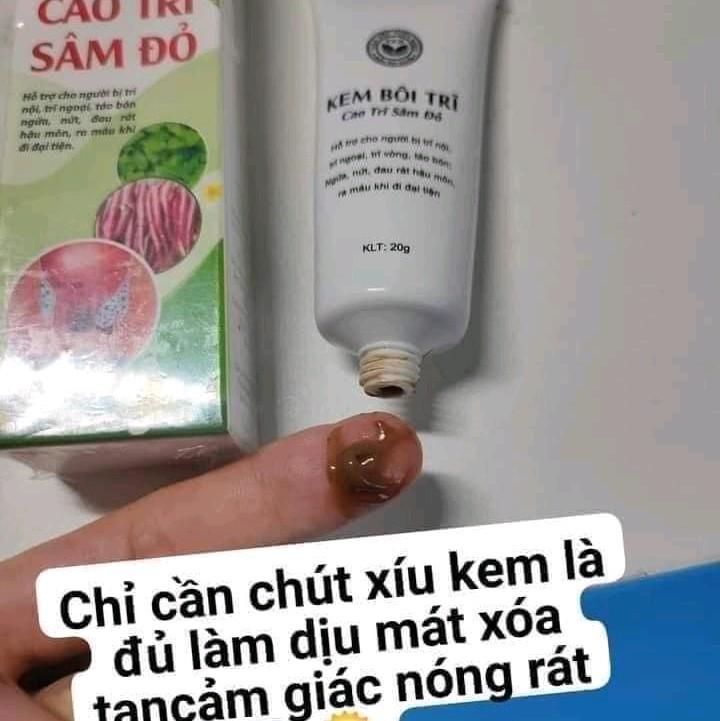 Kem Bôi TRĨ Cao Sâm đỏ 1