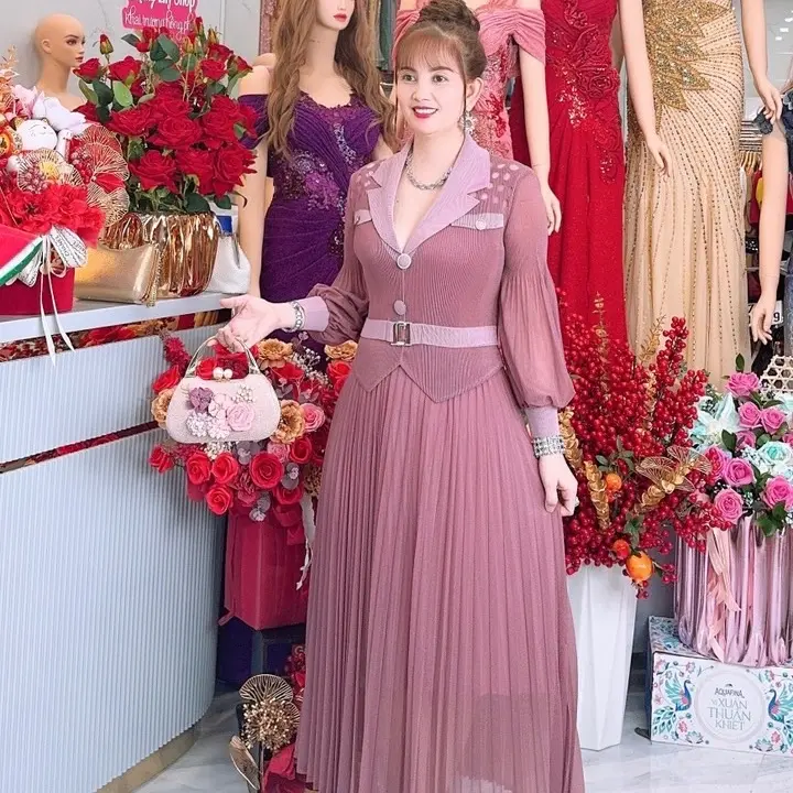 Đầm dập li Hồng Kông cao cấp đi tiệc