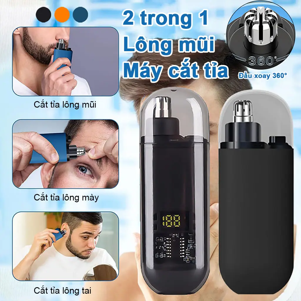 NIUMO Độc quyền flagship NIUMO – Máy tỉa lông mũi điện bán chạy số 1, sạc pin, vệ sinh lỗ mũi cho nam, cắt lông mũi cho nữ, chuyên nghiệp – quà tặng cho bạn trai, bạn gái. Pin 150 mAh tích hợp