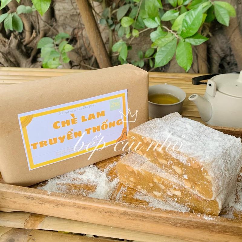 Kẹo chè lam vị cốm nếp, truyền thống 1kg-ít đường dẻo thơm - món ăn vặt truyền thống- food- Ăn vặt Snack Candy Chua 1