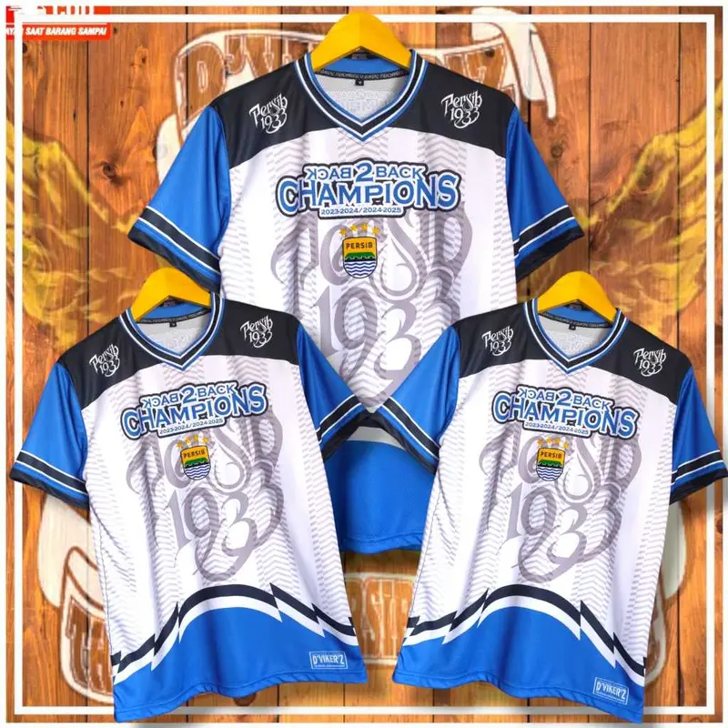 BEST SELLER JERSEY PERSIB CHAMPIONS BACK 2 BACK 2025 LOGO TIMBUL 3D RUBBER 6