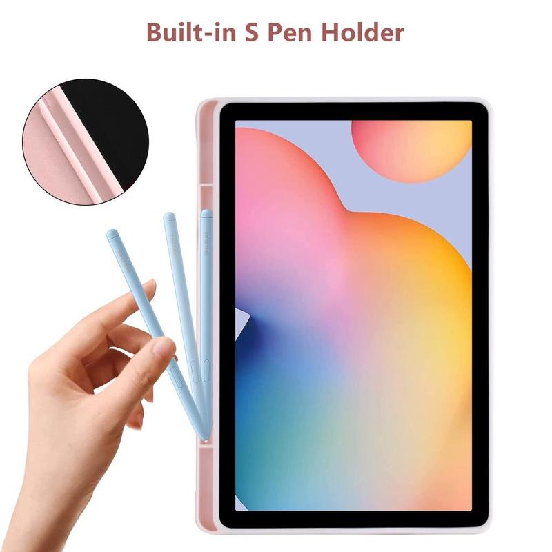 Product Introduction of Wireless Bluetooth Keyboard Case Accessories for Samsung Galaxy Device Tab S6 Lite P610 P615 10.4 S7 S8 S9 S9 FE 11 Inch A8 10.5 Fidget Slim Folio Stand Cover with pen holder 4