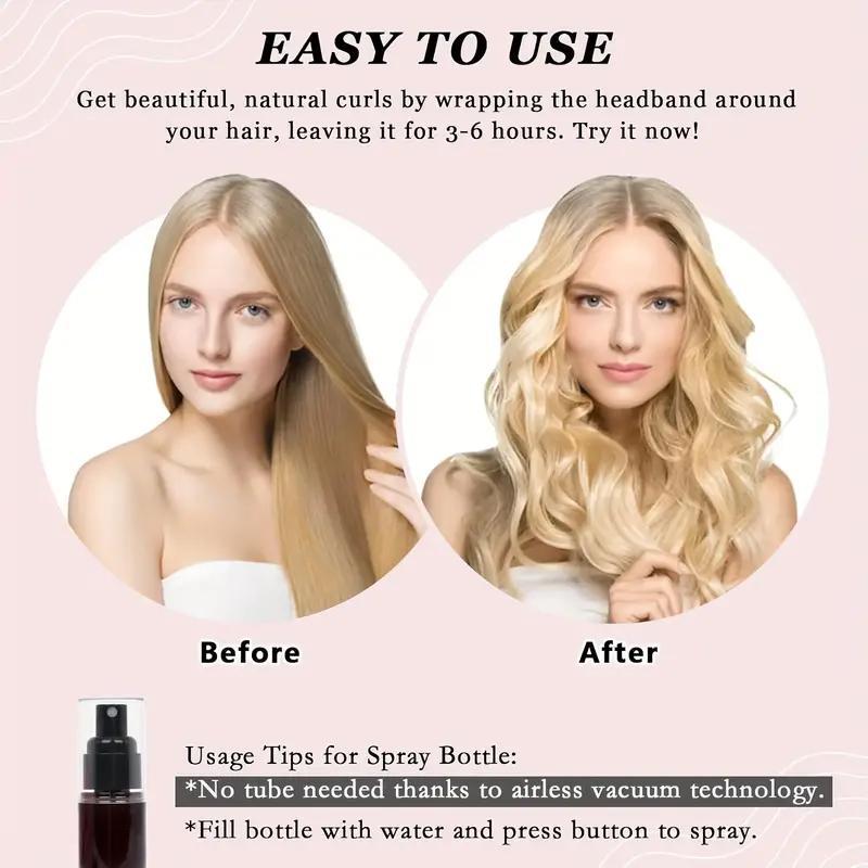 Heatless Hair Curler Set, 9 Counts/set Hair Curler Headband, Hair Styling Accessories for Women & Girls, Professional Hair Styling Tools for Daily Use 4