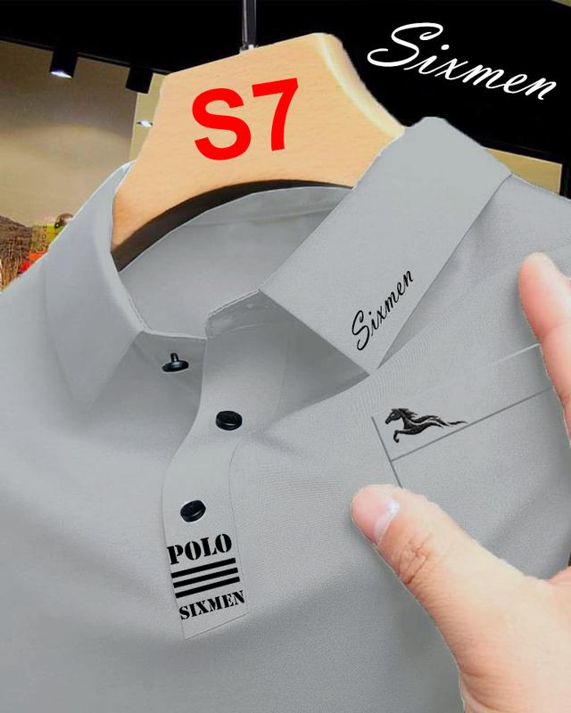 Áo Polo nam Trung Niên Ngắn Tay Sixmen Form rộng Có túi tiện lợi Có xẻ tà aothun polonam