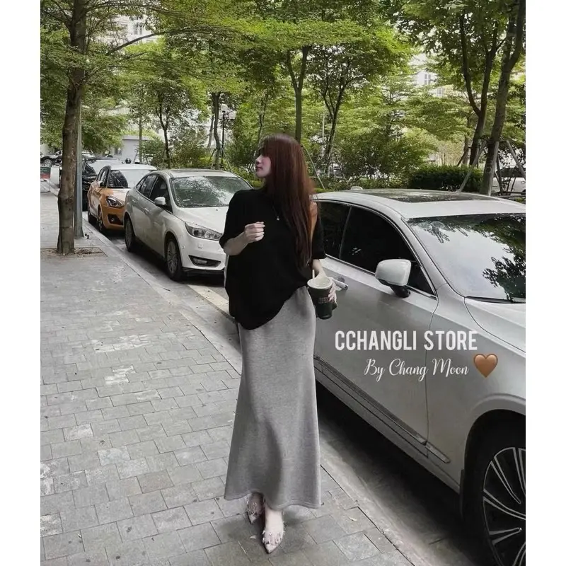 Set chân váy đuôi cá dáng dài cho các nàng Top Áo Nữ