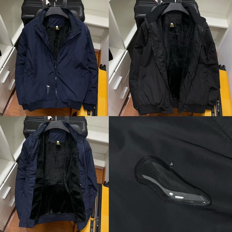 Áo khoác nam lót lông ấm áp vải dù cao cấp chống thấm nước mẫu mới big size 50-120kg Nhung Menswear Jacket Jean