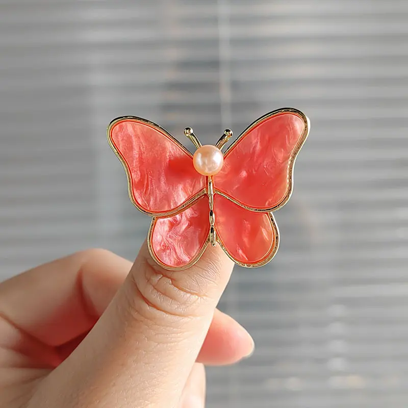 Trâm Cài Hình Bướm, Thiết Kế Fritillary, Dành Cho Nữ, Cao Cấp Và Độc Đáo, Ghim Cài Ngọc Trai, Phụ Kiện Quần Áo, 2024 Women 6