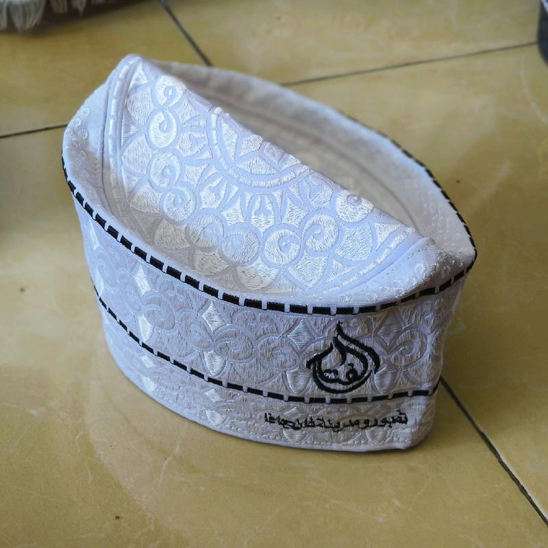 Peci Oman BANGLADESH LOGO AL-FATAH TERMURAH(POLOS NON LOGO) Muslim Kopiah Songkok 3