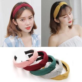 Product Introduction of BISA COD F5176 Bando Korea / Bando Bandana Polos Wanita / Headband / Bando Simpul Wanita Hadiah Plastik 0