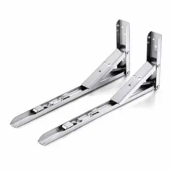 Taffware Bracket Engsel Siku Lipat Stainless Steel Folding Max Load 65kg Bracket Engsel Siku Meja Lipat Dinding 14 Inch 2 PCS Engsel Siku Rak Meja Lipat Dinding Engsel Ambalan Stainless Steel - JM007 2