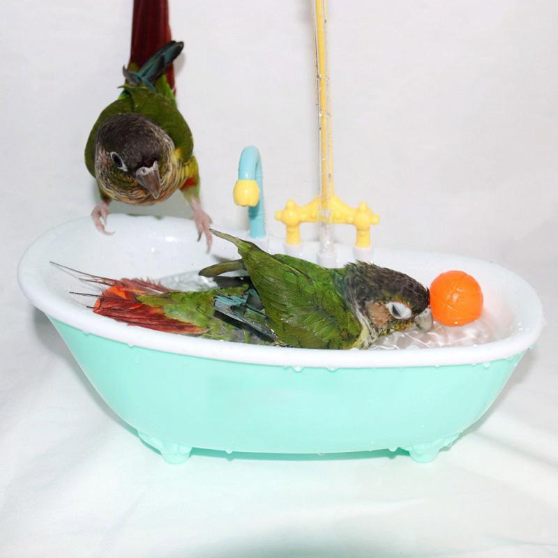 Product Introduction of Parrot Shower Pet Bird Bath Cage Basin Parrot Bath Basin Parrot Shower Bowl Birds Accessories Parrot Toy Bird Bathtub 20