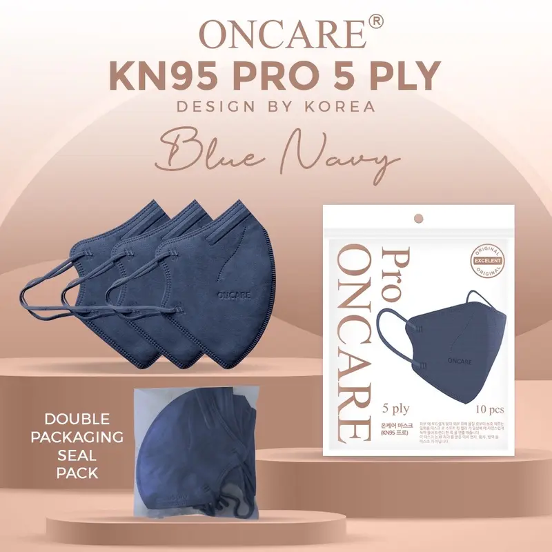 Masker KN95 Mouson/oncare/EZIO PRO 5PLY premium 1Pax Isi 10Pcs 2
