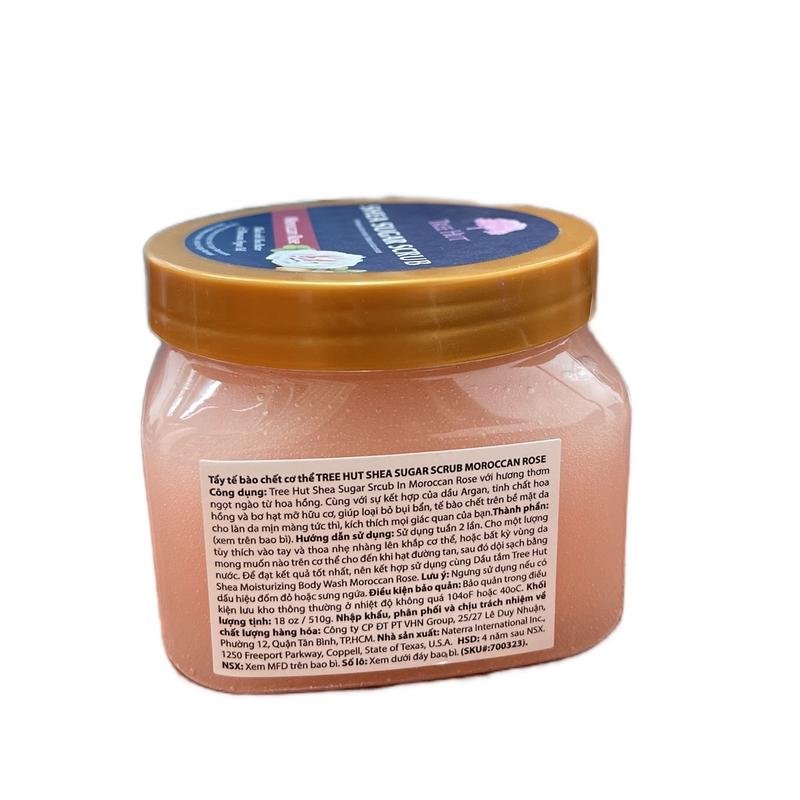 TreeHut- Moroccan Rose Sugar Scrub  Shea Sugar Scrub: FLORAL. Tẩy tế bào chết cơ thể và dưỡng da 1