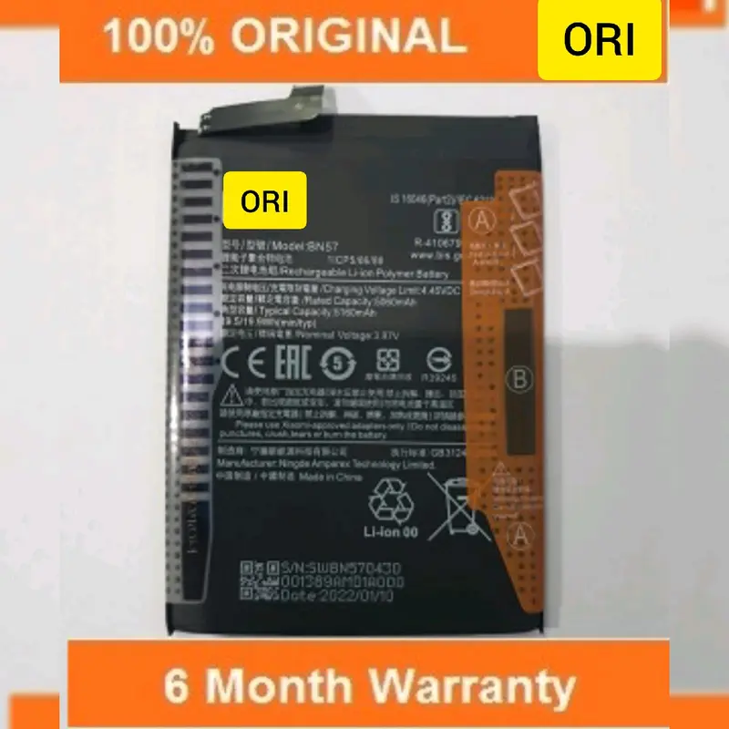 Battery MI X3 X3 Pro X3 NFC BN57 Baterai Batere Batre 0