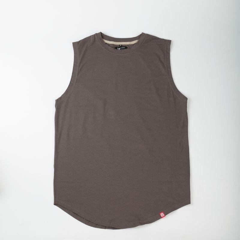 ￼Áo thun ba lỗ 100% cotton, thiết kế vạt bầu phong cách, áo thun nam thoáng khi thấm hút mồ hôi, thoải mái vận động 3
