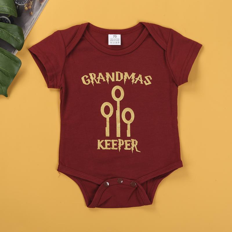 Newborn Baby Short Sleeve Red Romper 0