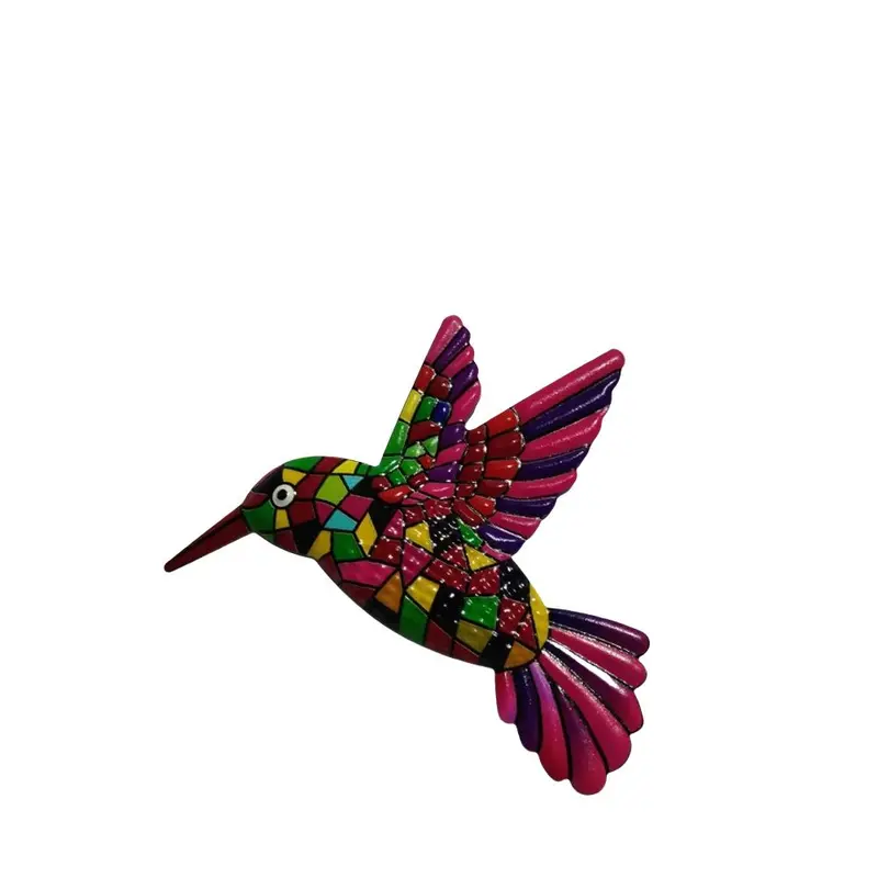 Hummingbird Design Garden Decoration, Metal Hanging Ornament, Outdoor Hanging Decor for Garden, Yard, Patio, Home Decor 0