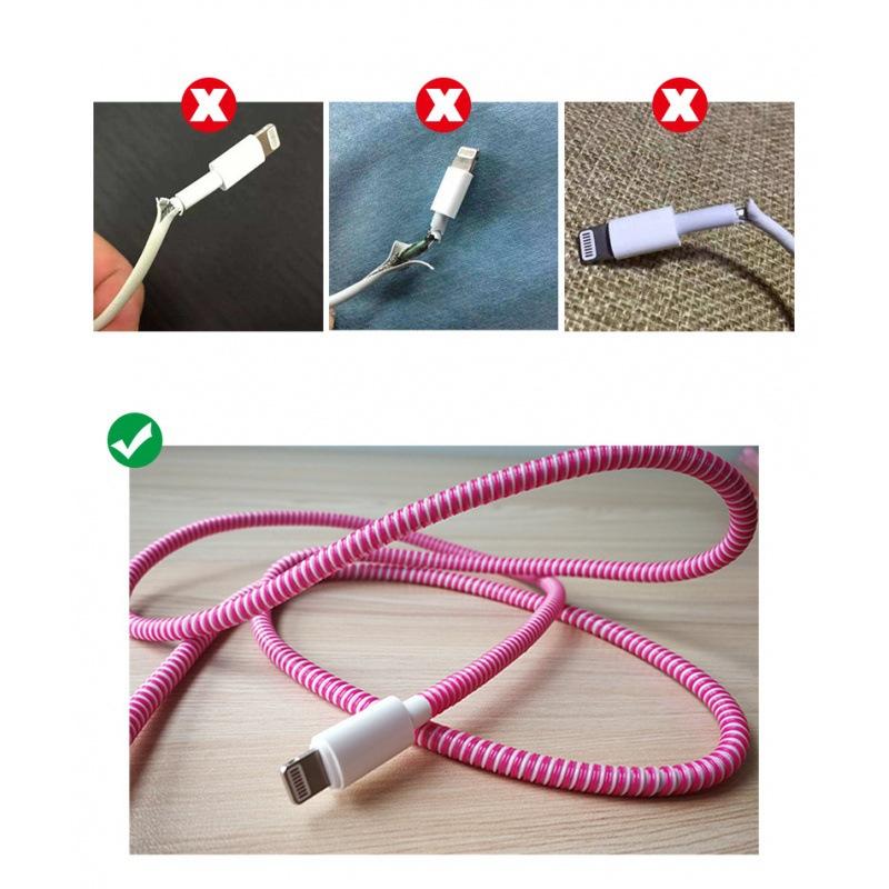 For Mobile Phone Data Cable Protector 1.4 Meters Charging Cable Winding Protection Rope Creative Winding Device 2