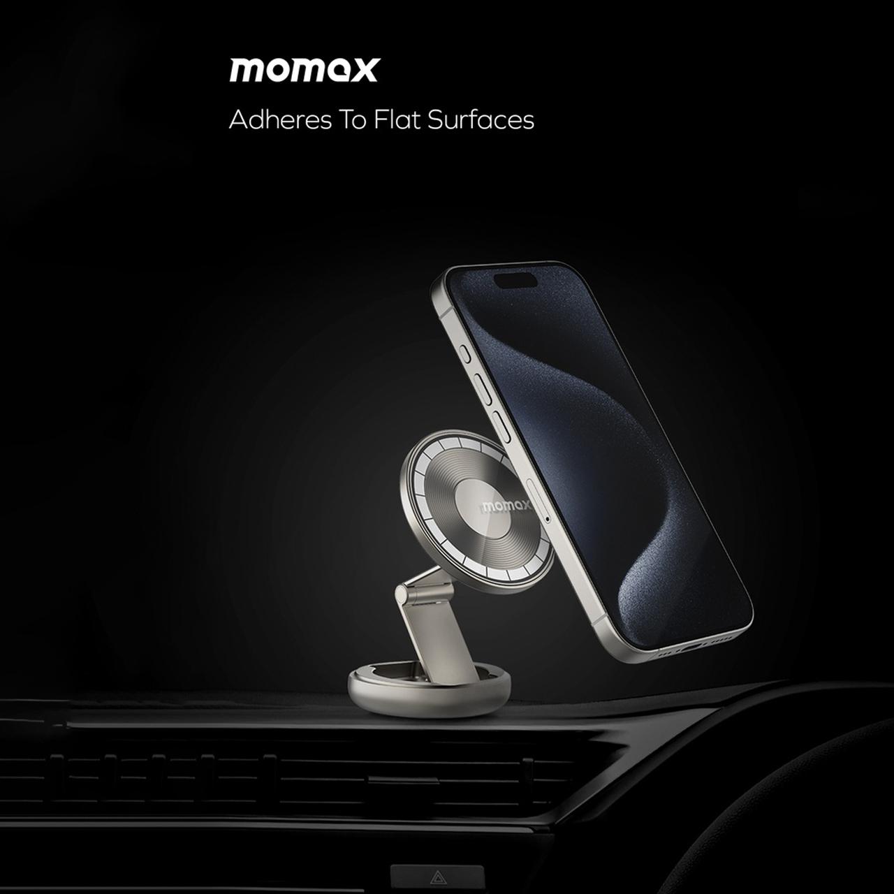 Momax Car Holder Stand Magsafe Pac Mount Multi-use Magnetic Mount - Grey CM30E