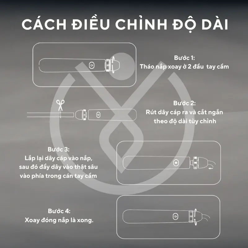 Dây nhảy phát sáng, dây nhảy đèn LED có thể điều chỉnh độ dài, dây nhảy nhiều màu sắc để tập thể dục – Mật Vụ Nhảy Dây 6