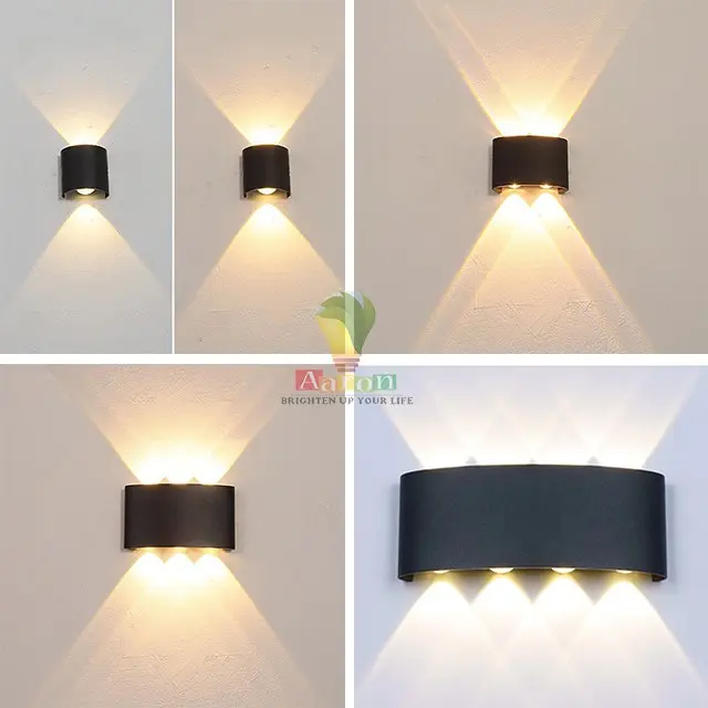 [1 Year Warranty]2W/4W/6W LED Wall lamp Indoor Outdoor Waterproof Porch Lights Home Up and Down Wall Light Aaron Shop