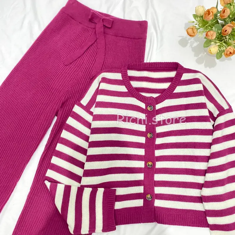 ONE SET ALEA CROP CARDY TERBARU Baju 2