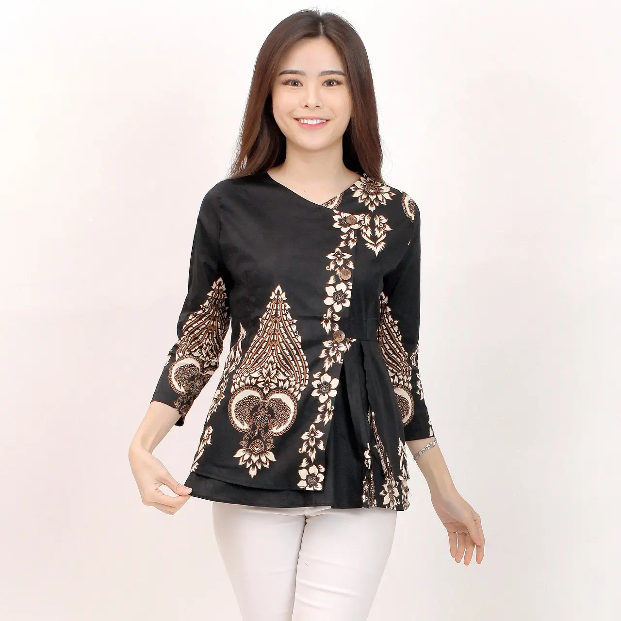 Batik Wanita - Atasan Batik 184 Size XL Katun Stretch