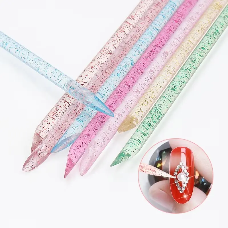 1PC/10PCS Crystal Rod Dead Skin Pushing Pedicure Nail Removal Manicure Consumables Nails Accessories
