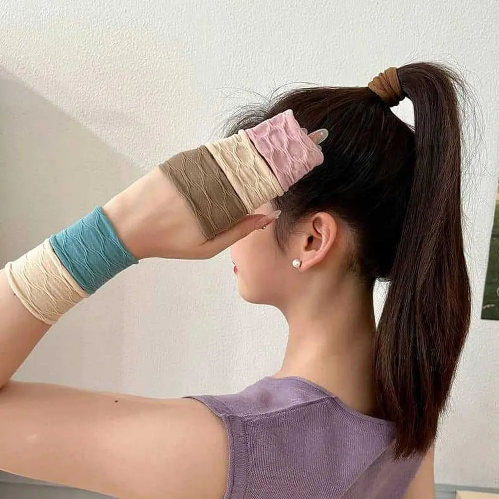 Dây Buộc Tóc Liền Mạch Siêu Rộng, 5 Chiếc, Dành Cho Nữ, Mẫu Mới 2025, Dây Buộc Tóc Giống Mặt Nạ, Chất Lượng Cao, Y4T7