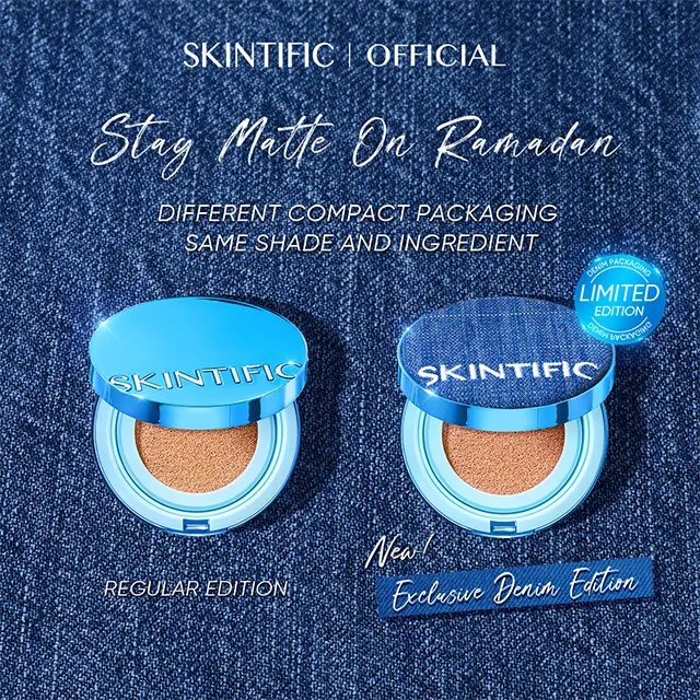 [ NEW LAUNCH]SKINTIFIC Perfect Stay Velvet Matte Cushion 11ml Foundation full coverage oil Control Concealer Raya makeup