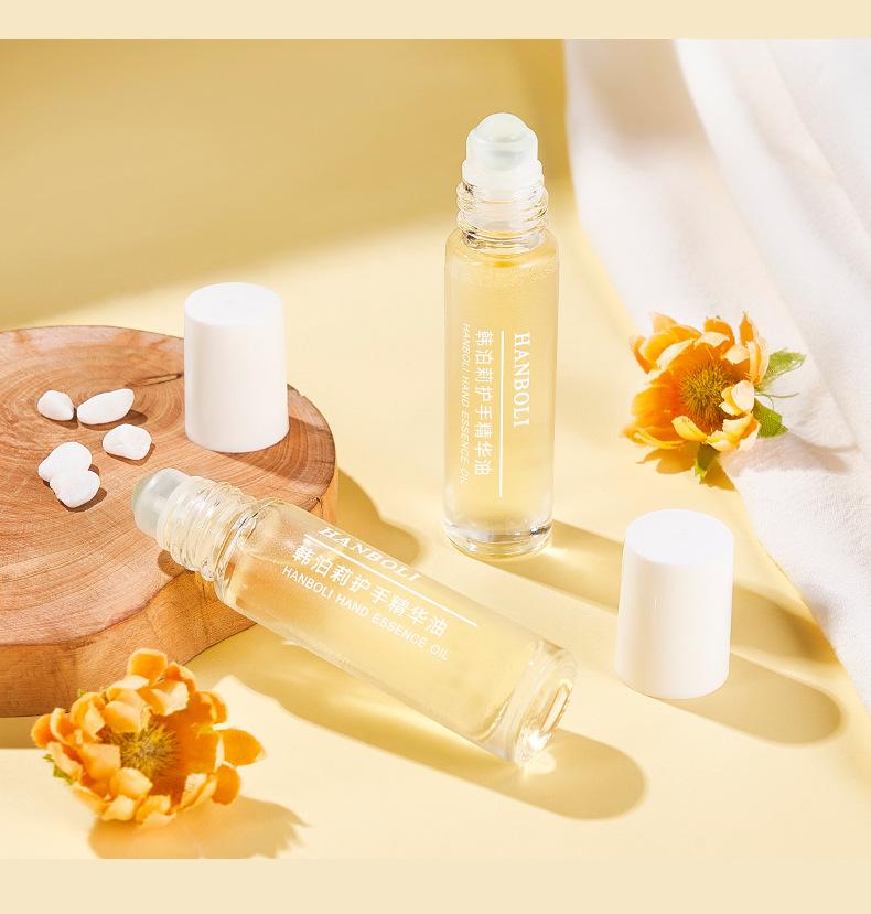Product Introduction of Nail Care, Apricot Cuticle Oil and Nail Treatment, 8-Free Vegan, On A Roll- Hand Cream Spa Essence Oil 10ml Comfort Manicure 12