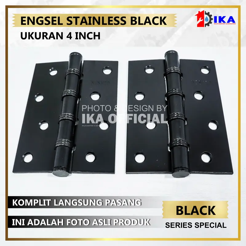 Engsel Pintu Rumah Hitam Doff  Inci 4 Inci  Inci Door Hinges Black Doff /  Engsel Pintu Silver l Jendela TEBAL 5 inch l Stenlis Per Pasang / Jendela kayu kuat original / ENGSEL TEBAL STAINLES INCH BAGUS / ENGSEL PINTU JENDELA STENLIS 2
