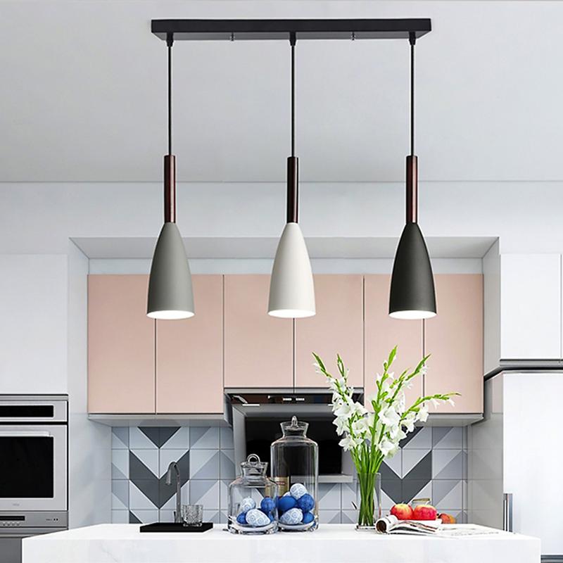 Bộ đèn thả bàn ăn cao cấp 3 bóng sơn tĩnh điện YAHINO tặng kèm bóng LED chuyên dụng t53