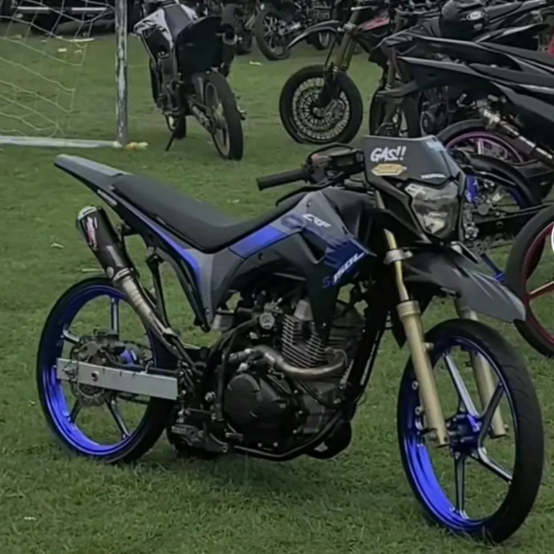 Velg vnd supermoto herex surex crf klx ukuran 160x160 Ring 17 original VND di pnp kan ke motor super moto herex KLX / CRF disc depan lubang 4 disc belakang lubang 5 8