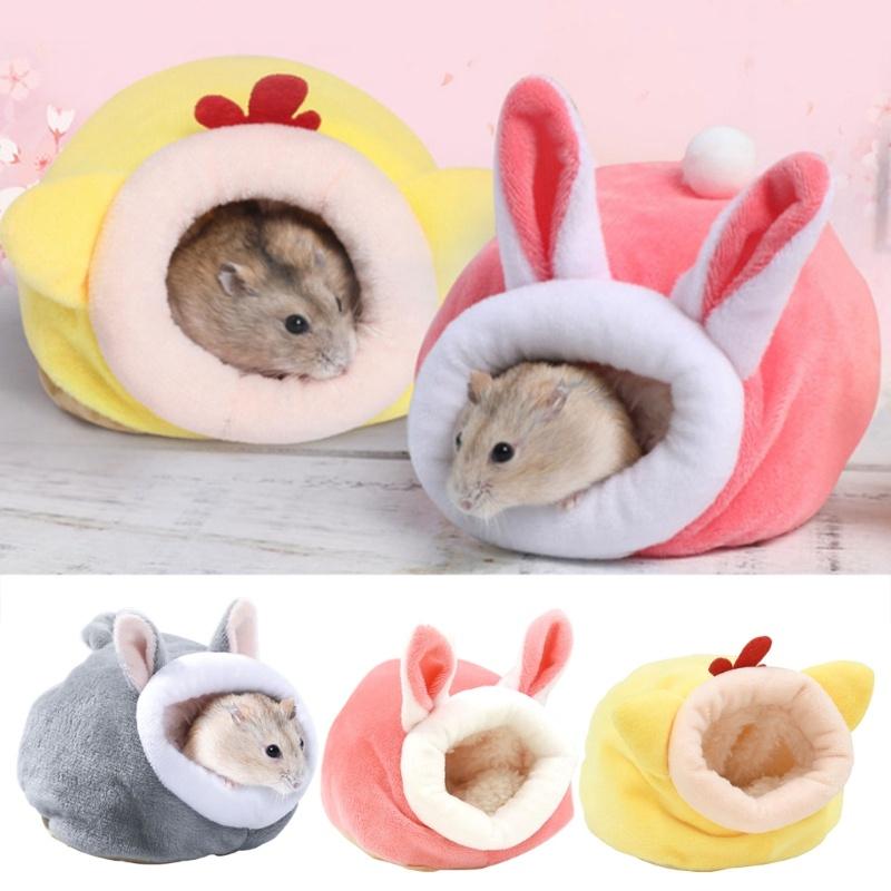 Product Introduction of Hamster Nest Winter Warmth Cotton Nest Winter Supplies with Velvet Removable and Washable Hamster Warmth Thickened Anti Bite Winter Cotton Nest 12