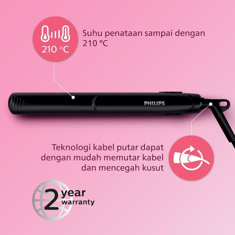 Philips Beauty Set - Hair Dryer + Straightener (Pengering & Catokan) Sisir Catokan 3