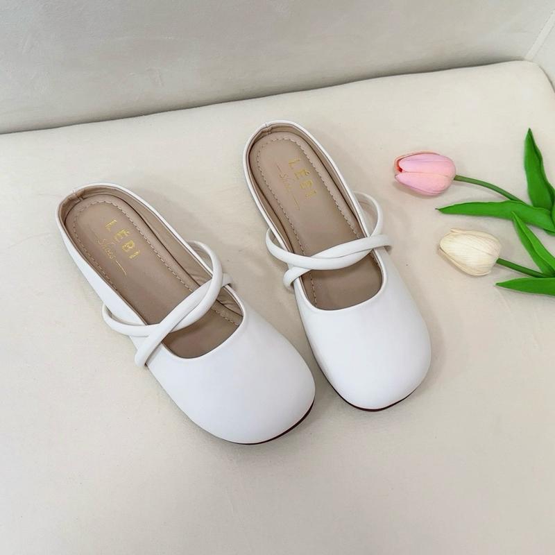 [NG] Sục quai xoắn đế bệt dẻo chống trơn (form nhỏ, chốt tăng size) Shoes Nữ