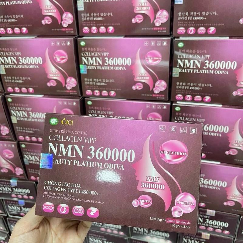 (Combo 3 hộp) Collagen VIPP NMN 360000 Beauty Platium (Hộp 30 gói)_Thực phẩm bổ sung nm