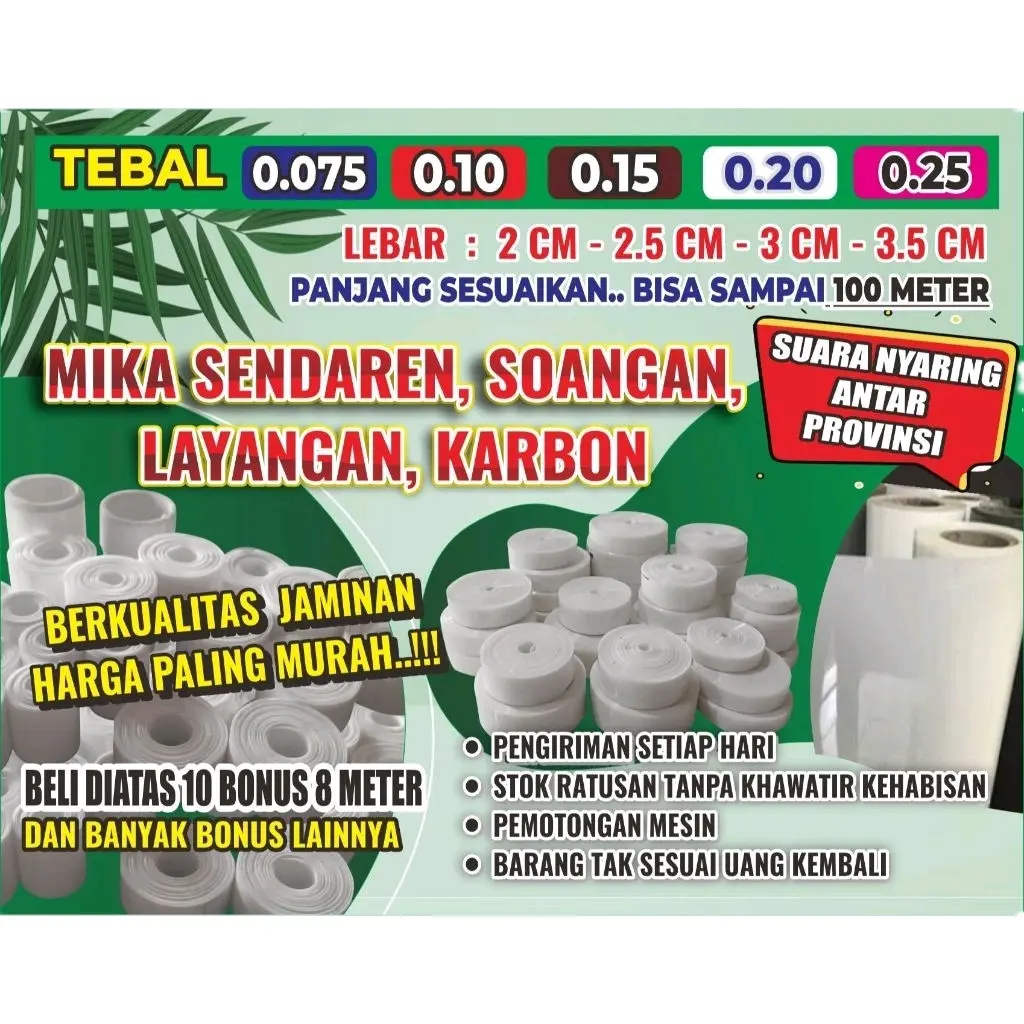 mika layanga nsowangan, mika carbon, mika layangan,mika sendaren - Shop ...