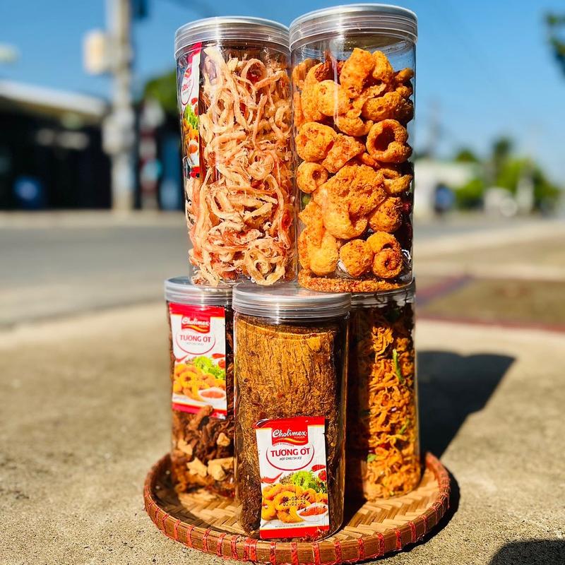 Combo 5 món (Da heo,bò,mực hấp,khô heo,khô gà) Ăn Vặt Khô Snack Food. Đồ Ăn Vặt Khô Ngon Food Thức Ăn