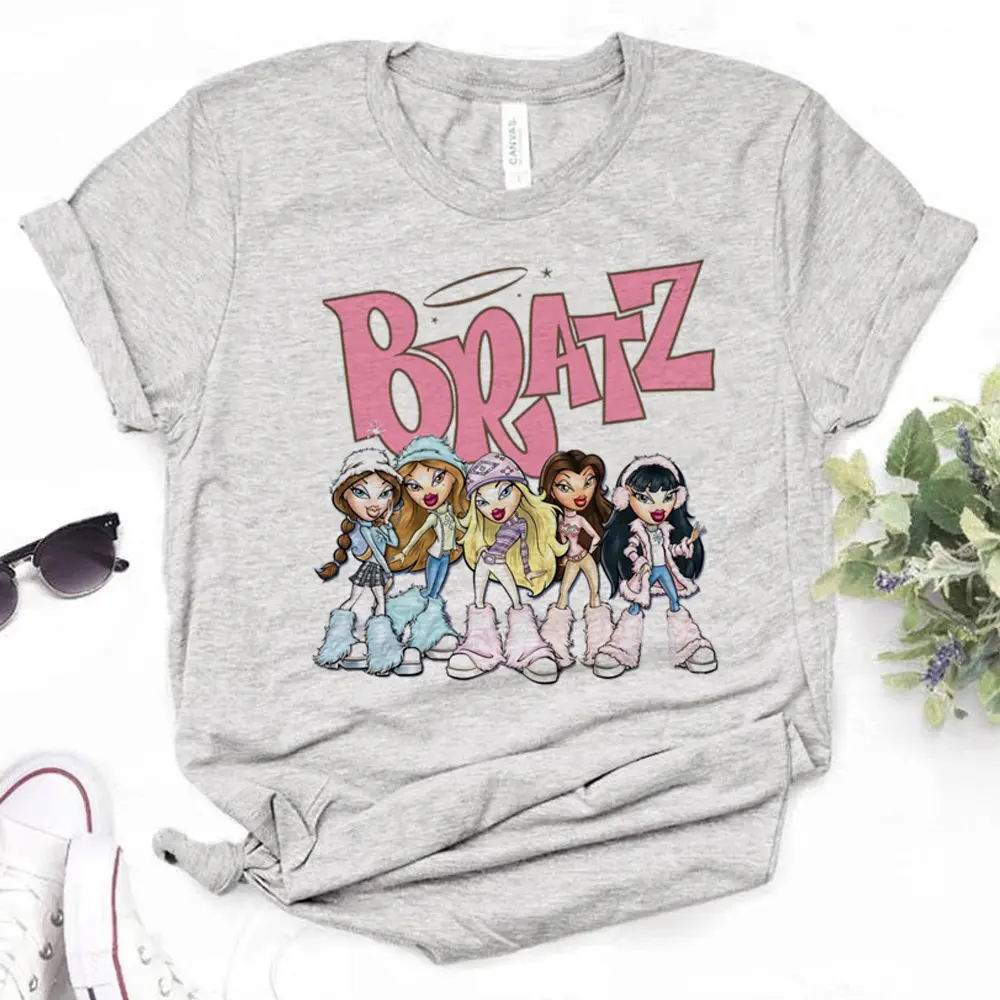 Bratz top women streetwear Japanese summer t shirt female streetwear clothes